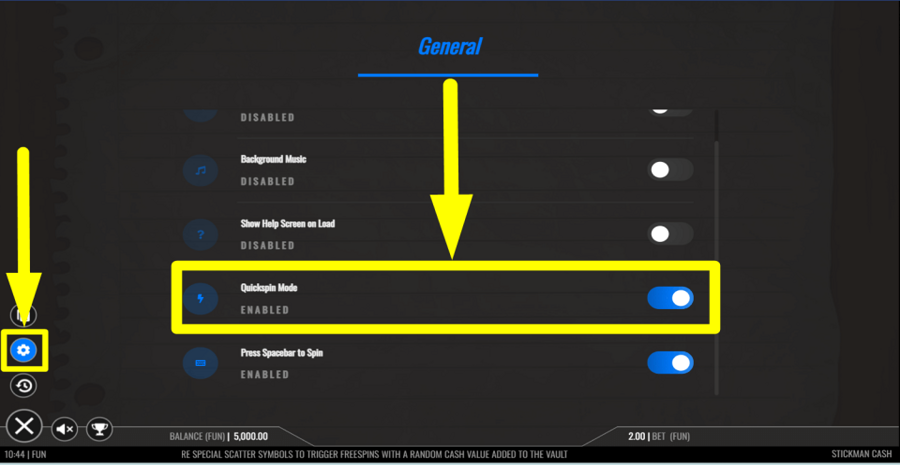 Stickman Cash Turbo Feature