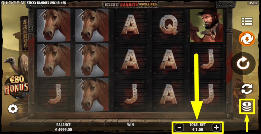 Sticky Bandits Unchained Bet Value