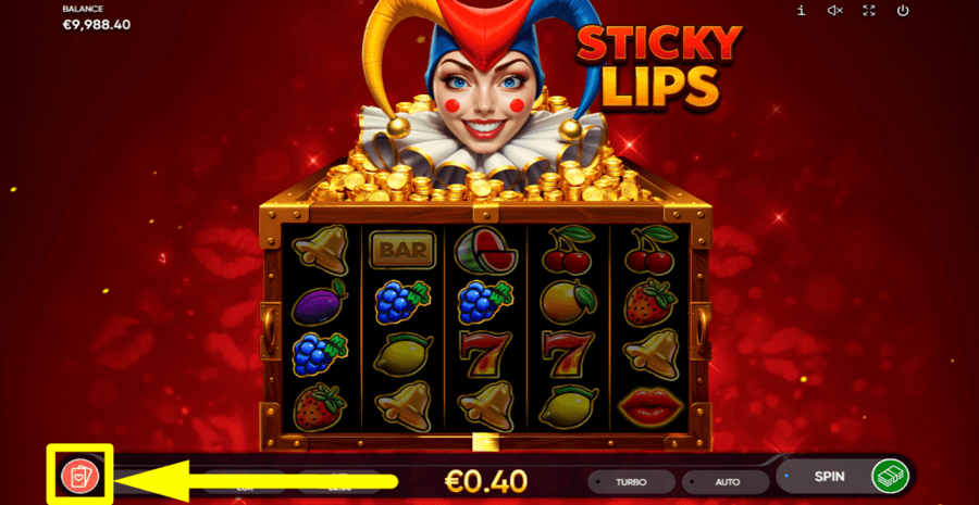 Sticky Lips Gamble Feature