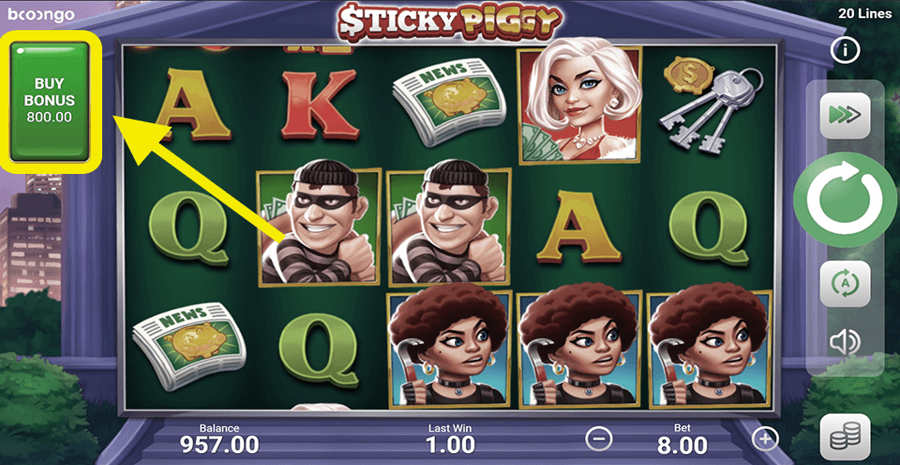 Sticky Piggy Buy Feature