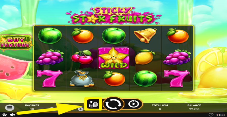 Sticky Star Fruits Max Bet