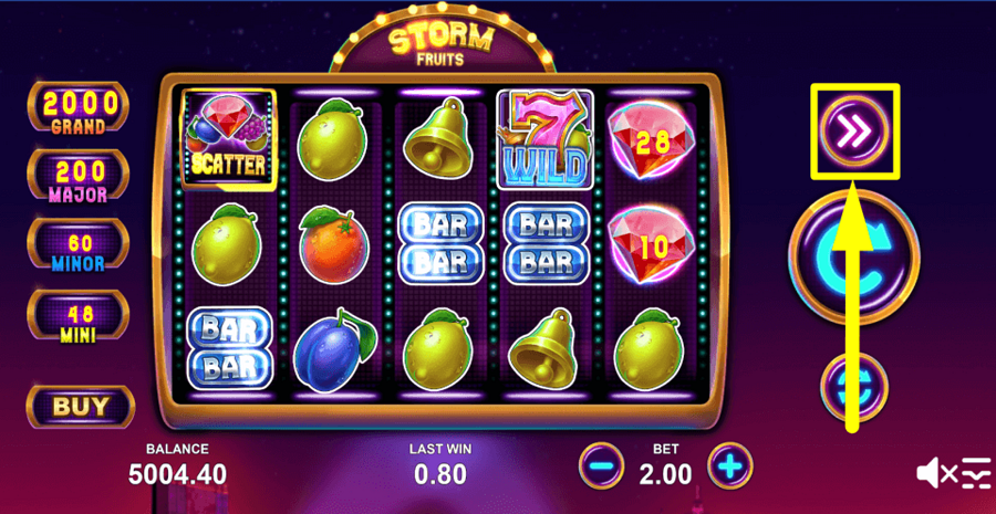 Storm Fruits Turbo Feature