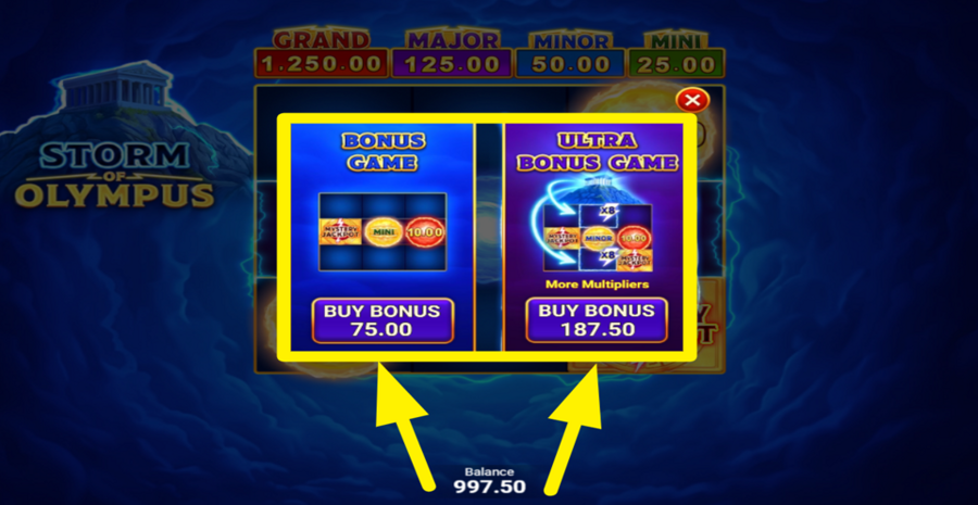 Storm Of Olympus Buy Bonus