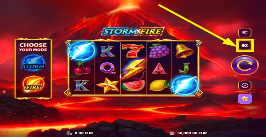 Storm Vs Fire Adjust Bet