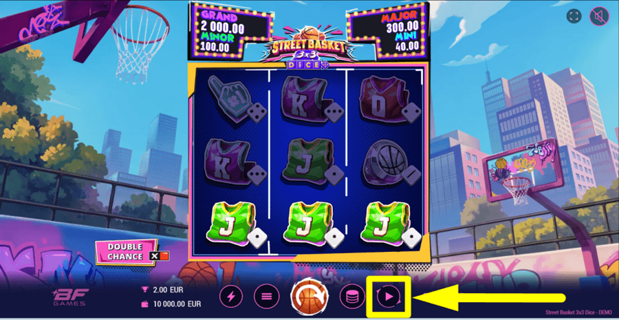 Street Basket 3x3 Dice Autoplay Feature