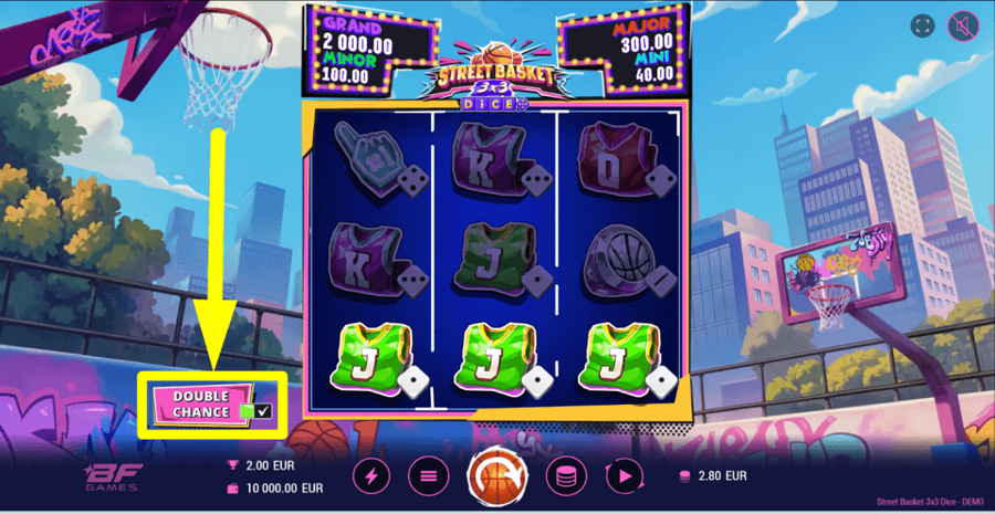 Street Basket 3x3 Dice Double Chance Feature