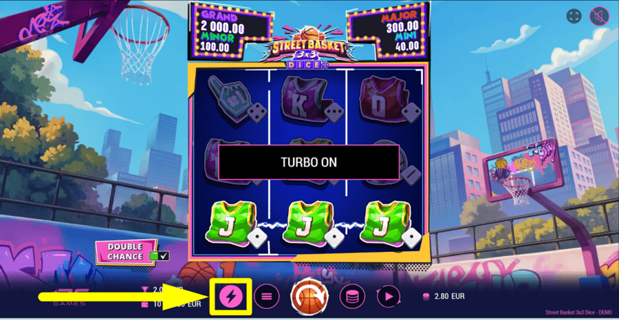 Street Basket 3x3 Dice Turbo Feature