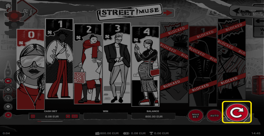 Street Muse Spin Button