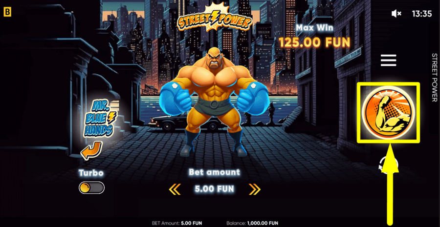 Street Power Play Button