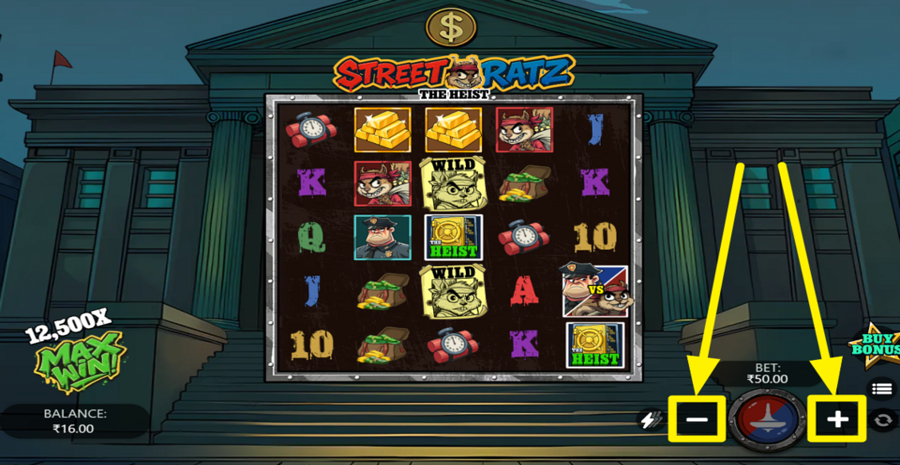 Street Ratz The Heist Adjust Bet