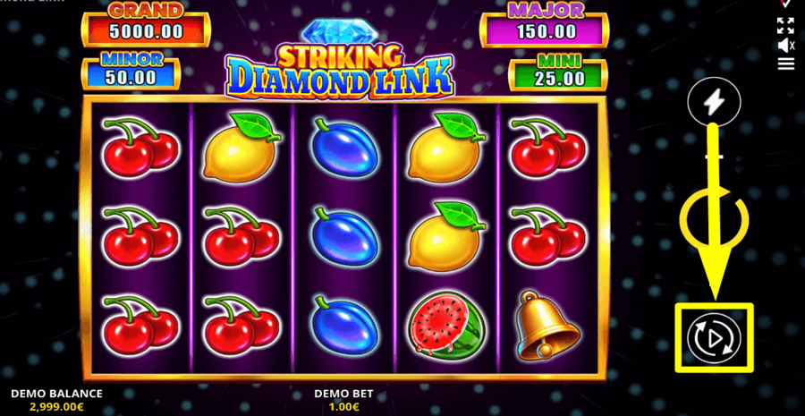 Striking Diamond Link Running Wins Autoplay Feature