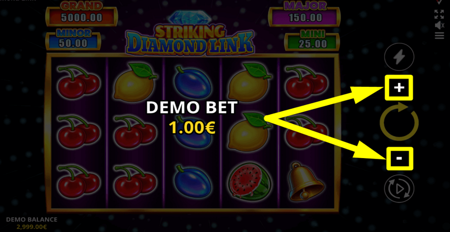 Striking Diamond Link Running Wins Bet Value