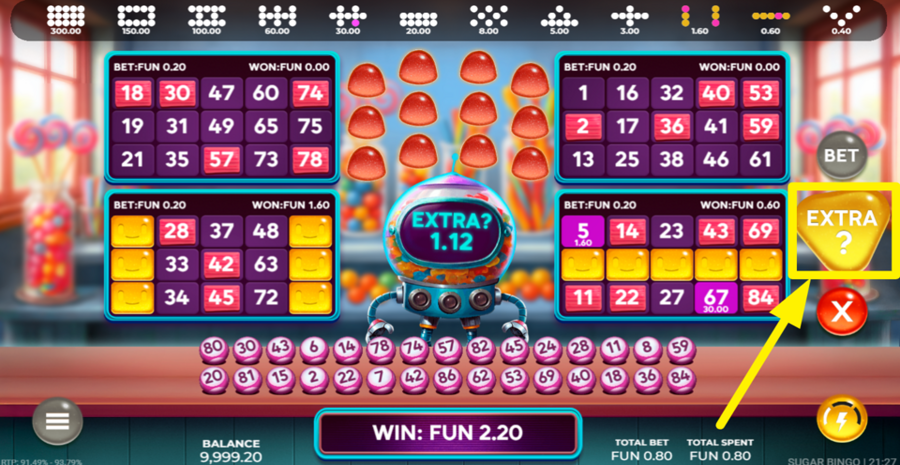 Sugar Bingo Extra Ball