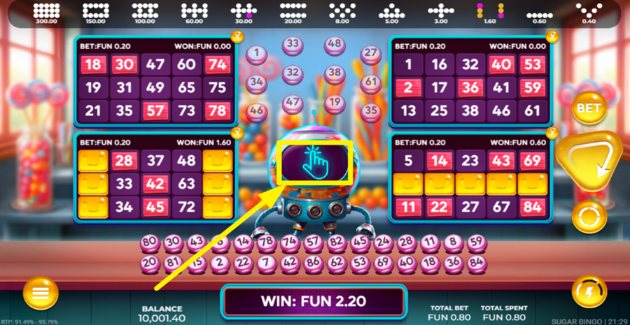 Sugar Bingo Lucky Pick