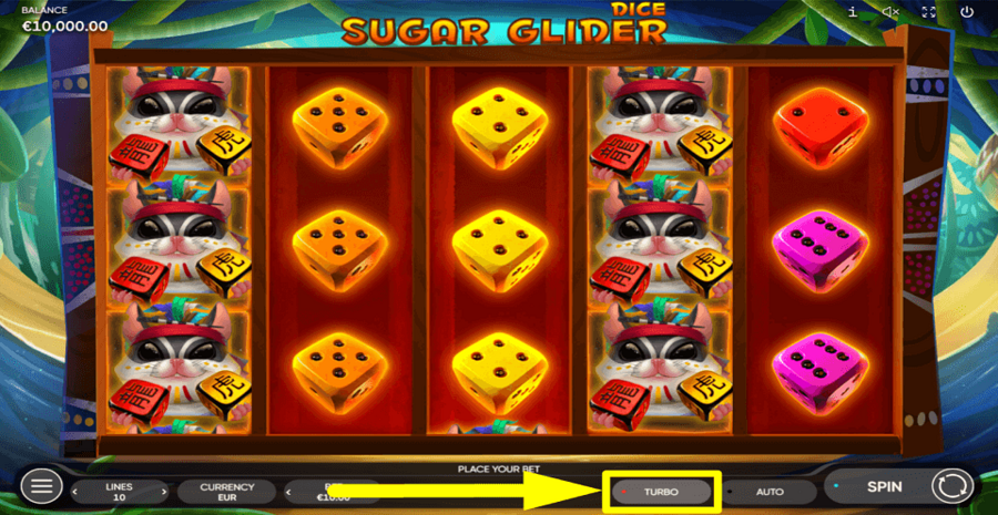 Sugar Glider Dice Turbo Feature