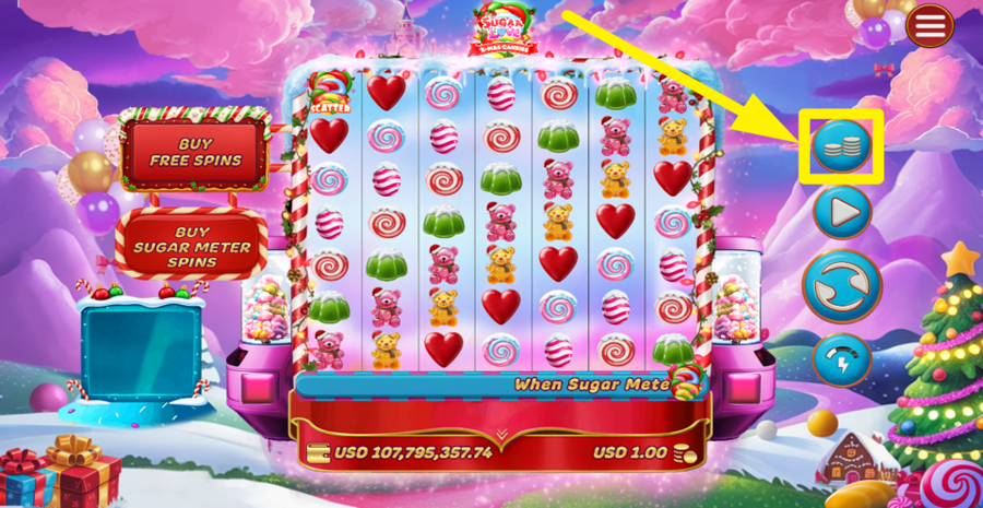 Sugar Love Christmas Candies Adjust Bet