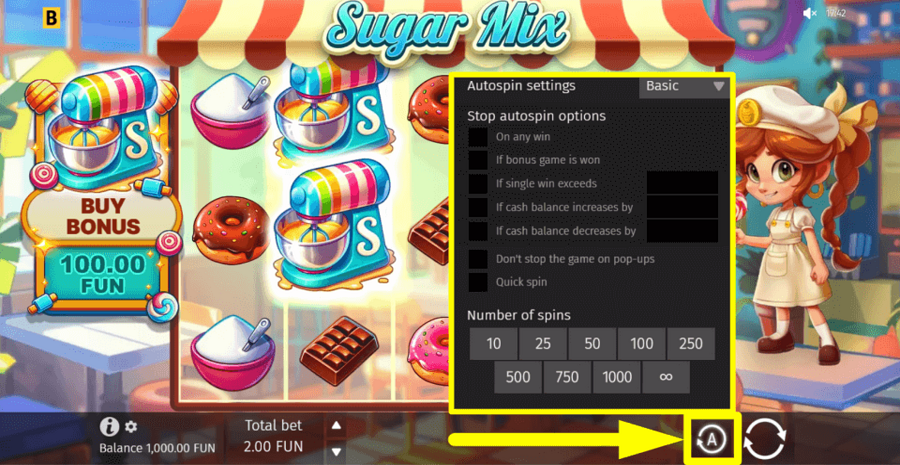 Sugar Mix Autoplay Feature