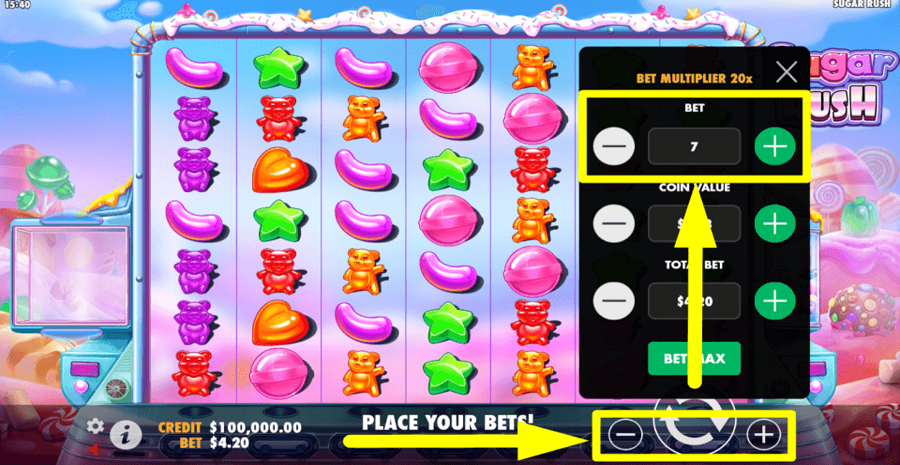 Sugar Rush Bet Value