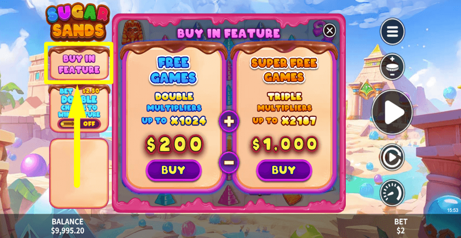 Sugar Sands Buy Feature