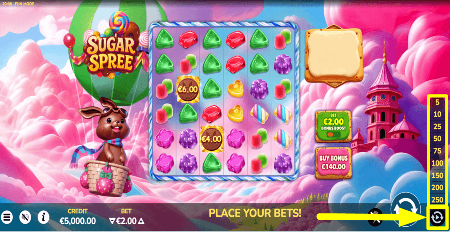 Sugar Spree Autoplay Feature