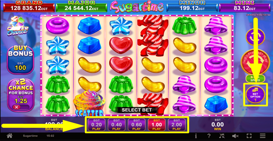 Sugartime Bet Value