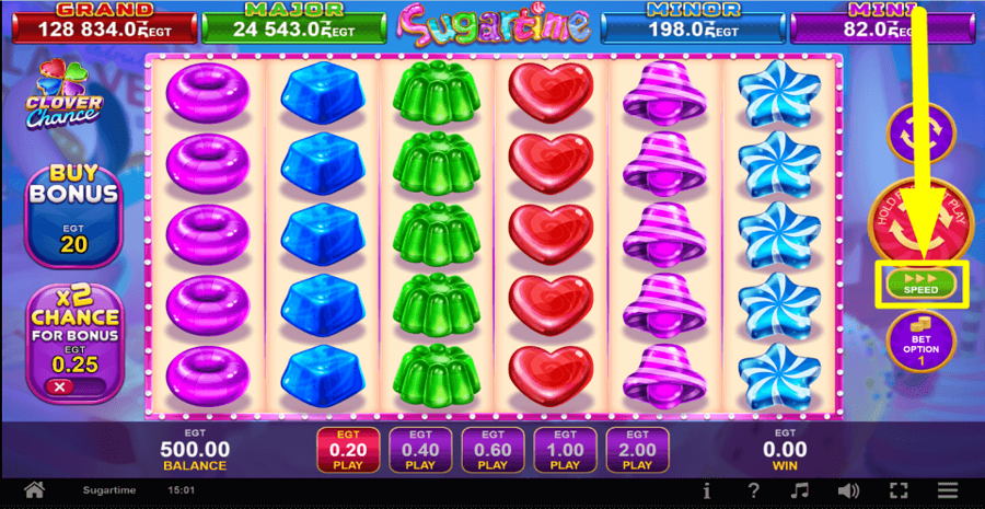 Sugartime Speed Feature