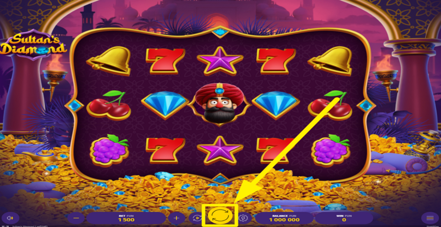 Sultans Diamond Spin Button