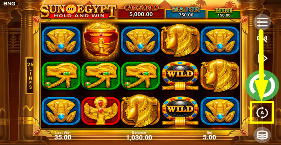 Sun Of Egypt Autoplay Feature