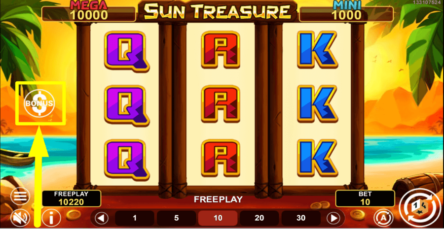 Sun Treasure Buy Feature