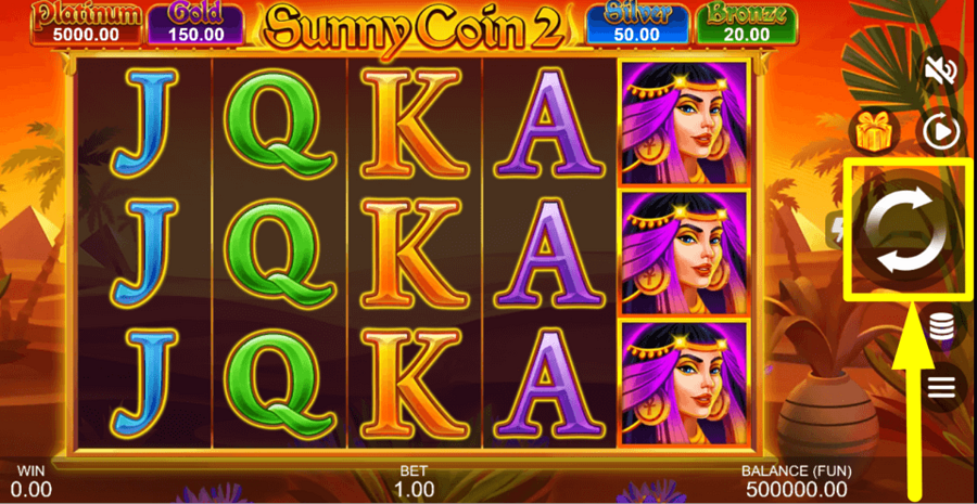 Sunny Coin 2 Hold The Spin Spin Button