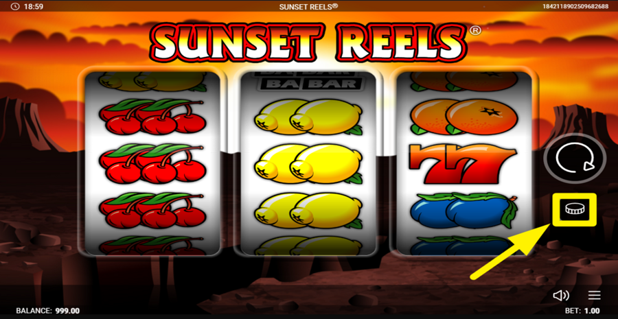 Sunset Reels Adjust Bet