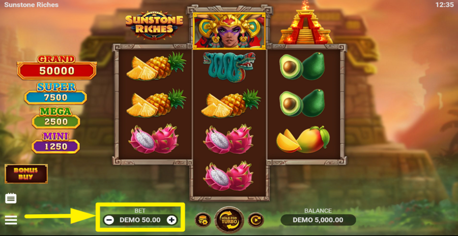 Sunstone Riches Adjust Bet