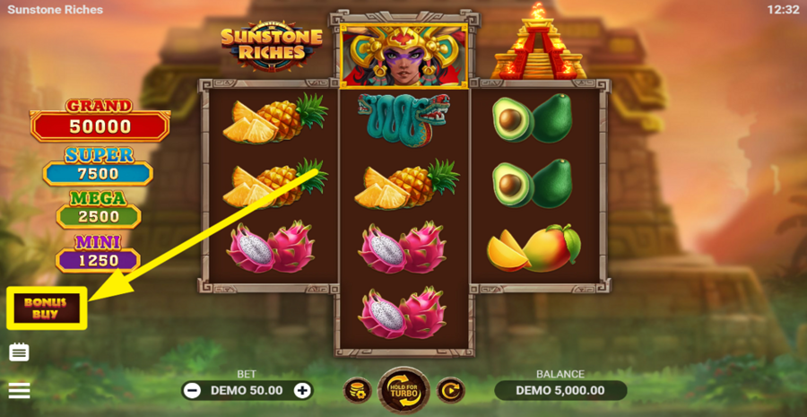 Sunstone Riches Bonus Buy