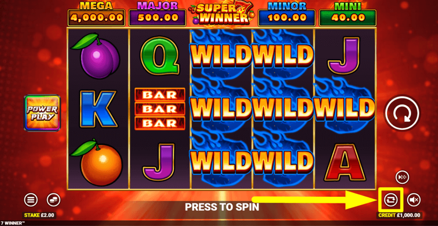 Super 7 Winner Autoplay Feature