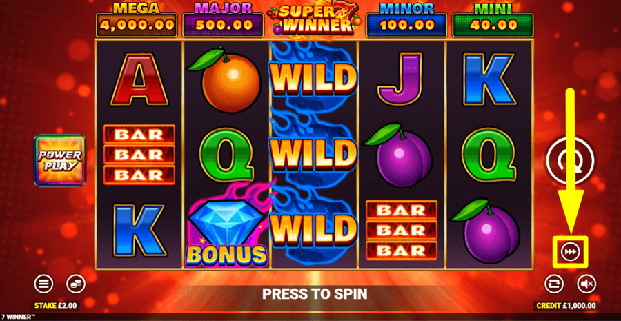 Super 7 Winner Turbo Feature