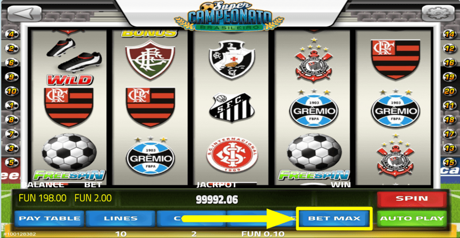 Super Campeonato Brasileiro Bet Max Button