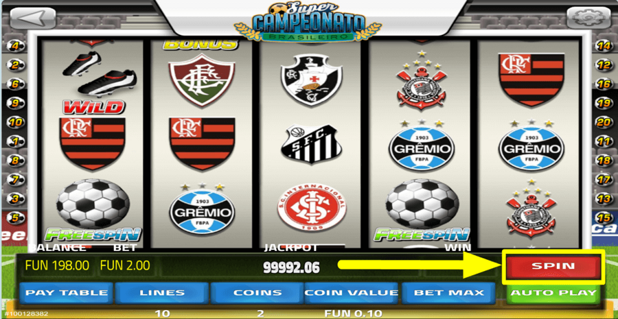 Super Campeonato Brasileiro Spin Button