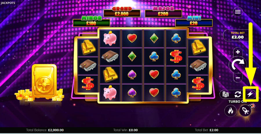 Super Cash Drop Jackpots Turbo Feature