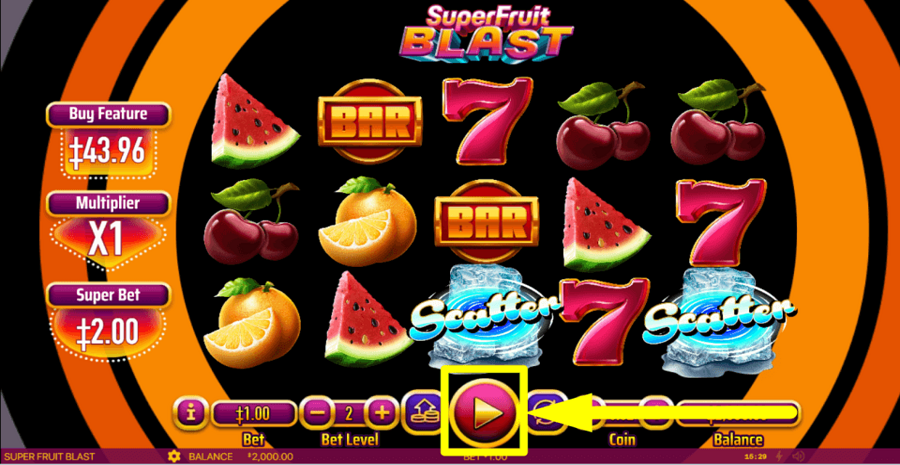 Super Fruit Blast Play Button