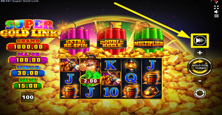 Super Gold Link Running Wins Turbo