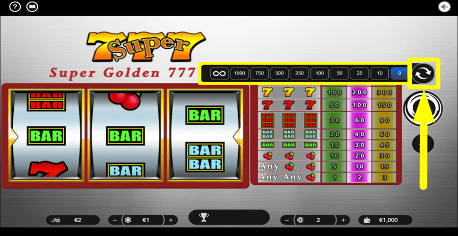 Super Golden 777 Autoplay Feature