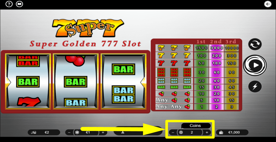 Super Golden 777 Coin Value