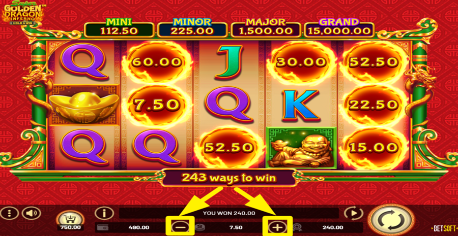 Super Golden Dragon Inferno Adjust Bet
