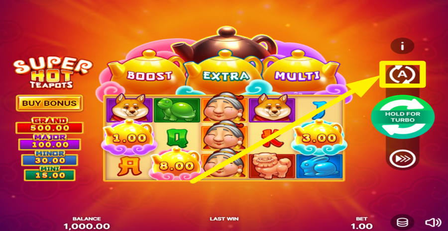 Super Hot Teapots Hold And Win Autoplay