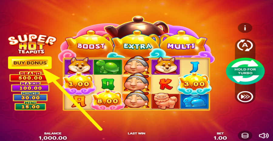 Super Hot Teapots Hold And Win Buy Bonus