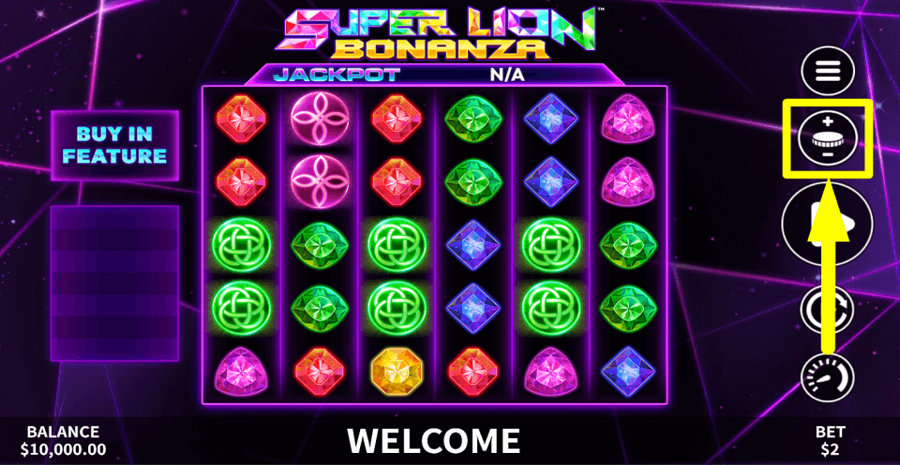 Super Lion Bonanza Jackpot Bet Value