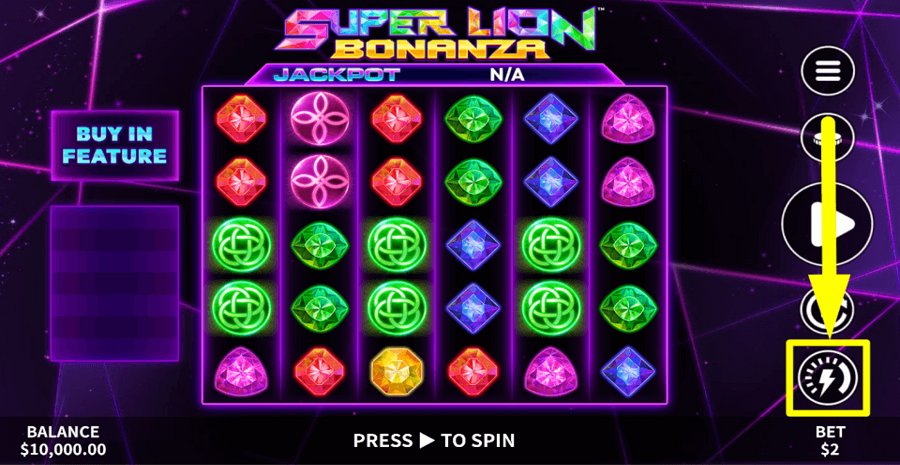 Super Lion Bonanza Jackpot Turbo Feature