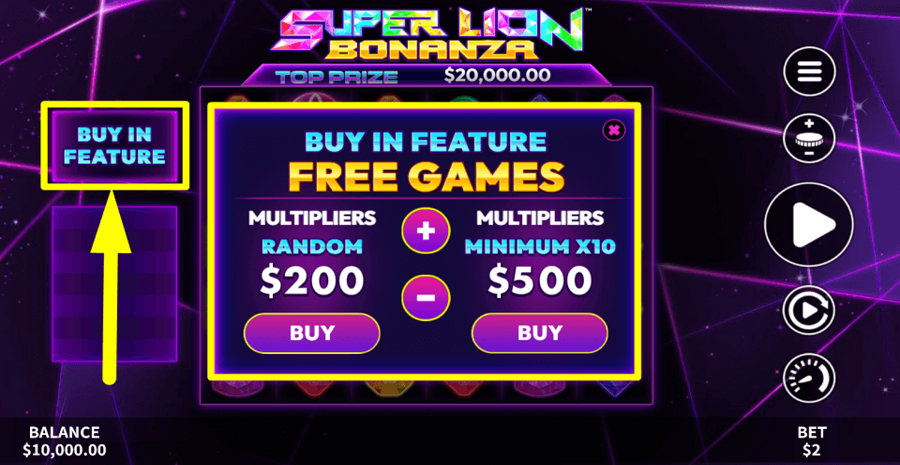 Super Lion Bonanza No Pjp Buy Feature