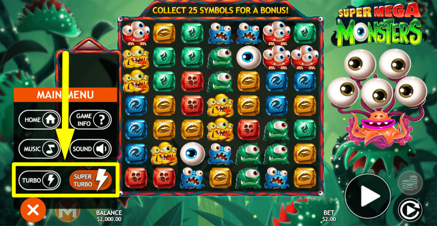 Super Mega Monsters Turbo Feature