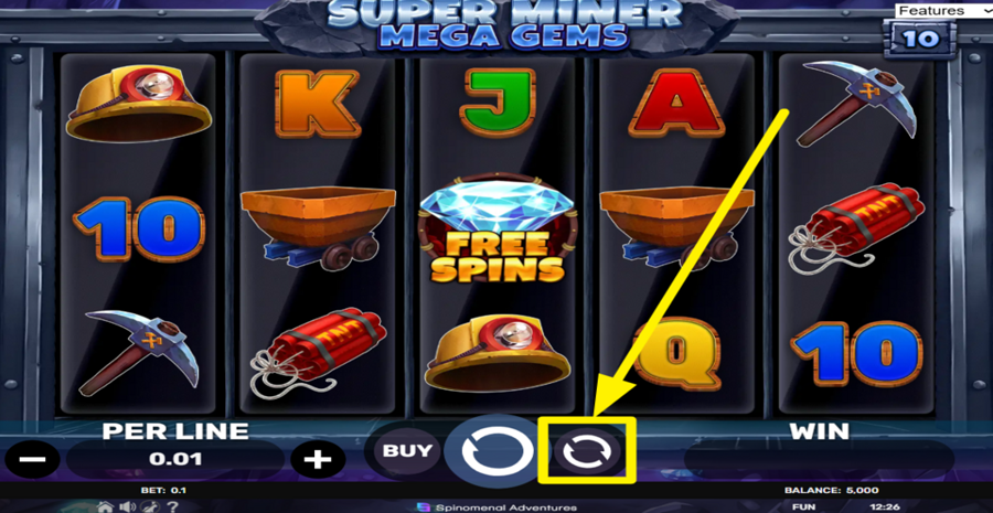 Super Miner Mega Gems Autoplay